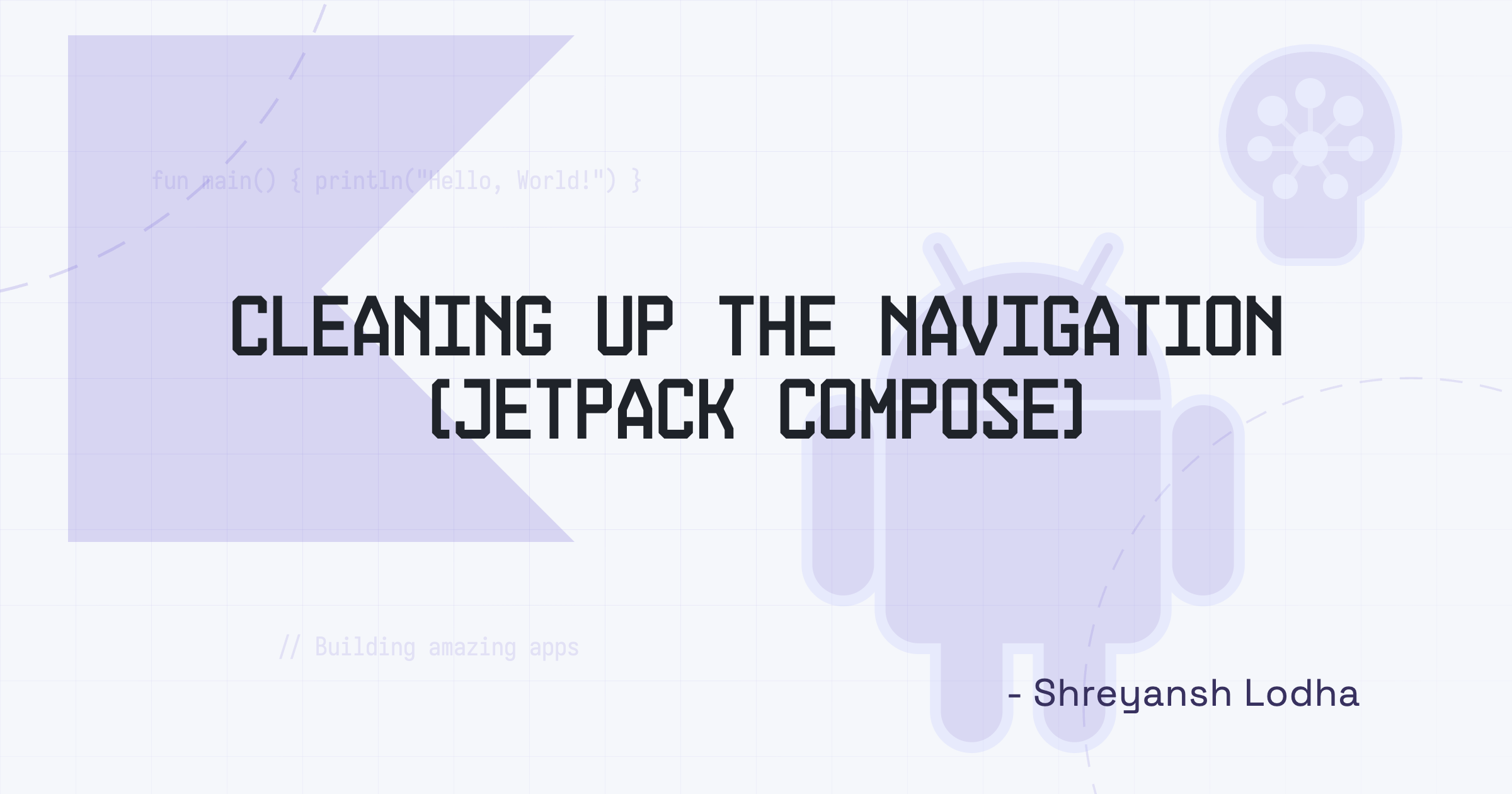 Cleaning up the Navigation (Jetpack Compose)